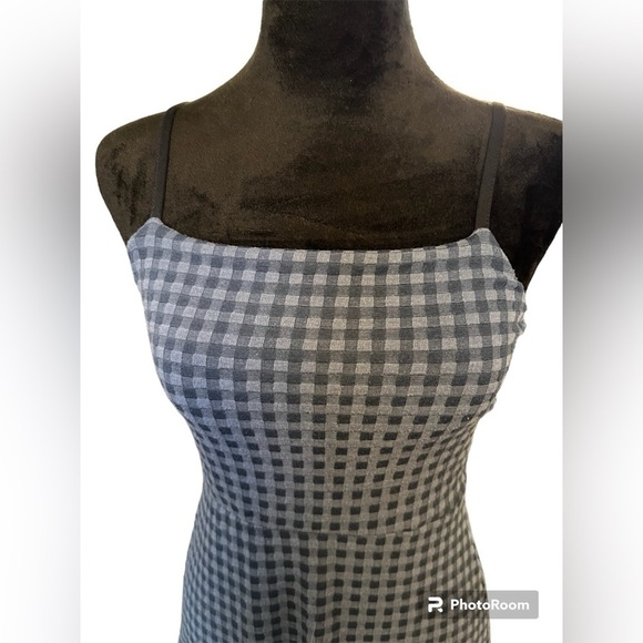 Urban outfitters Blue plaid mini dress small - Picture 2 of 6